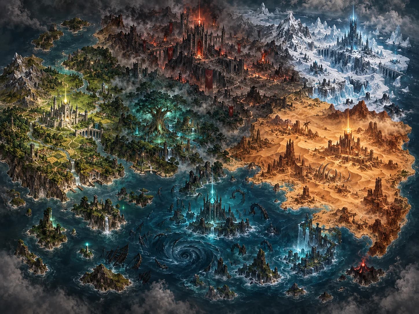 Mapa do continente Tech MU